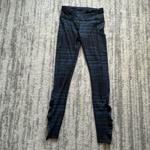 Blue and black Lululemon leggings